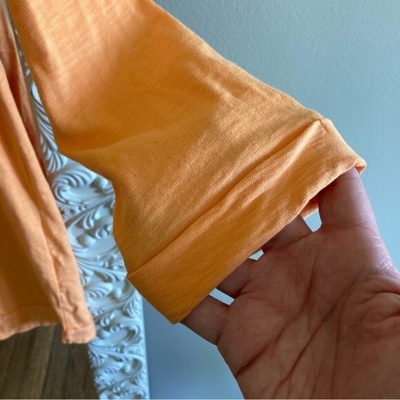 Soft Surroundings Womens Tunic Top Size XS Orange Exposed Seam Teardrop Back - Picture 10 of 10